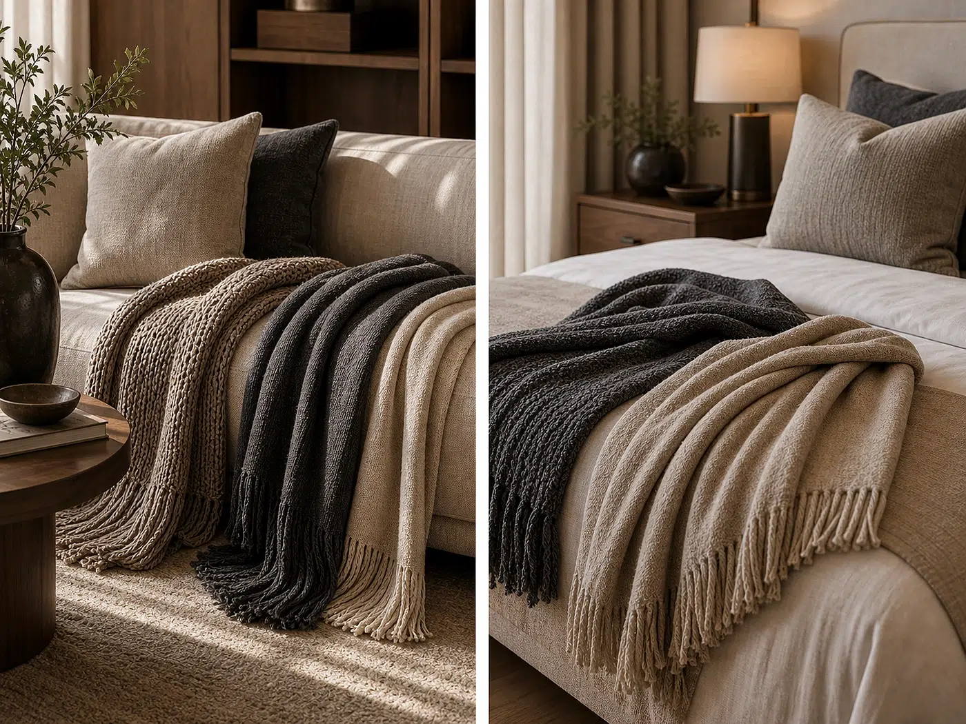 Decorative Throw Package for Staging and final styling