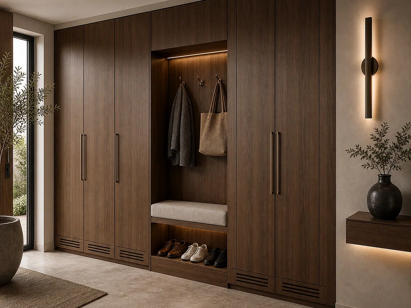 Entryway Shoe & Coat Cabinet for Villas, apartments, and show homes