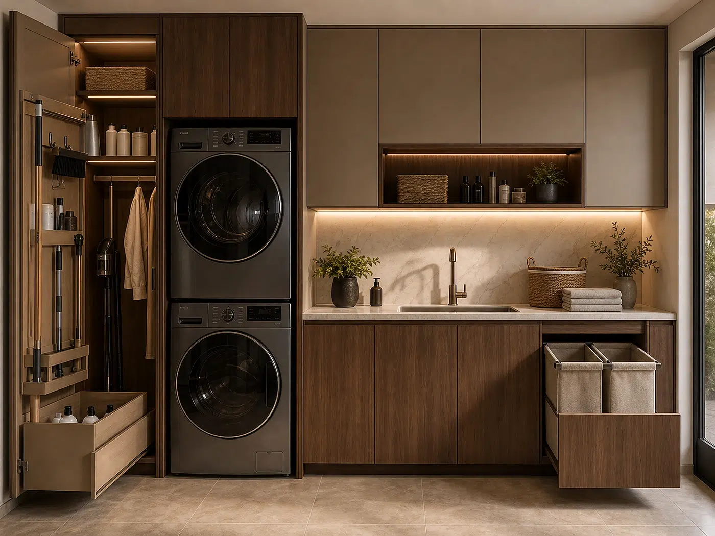 Laundry Utility Cabinetry for Service rooms and back-of-house zones