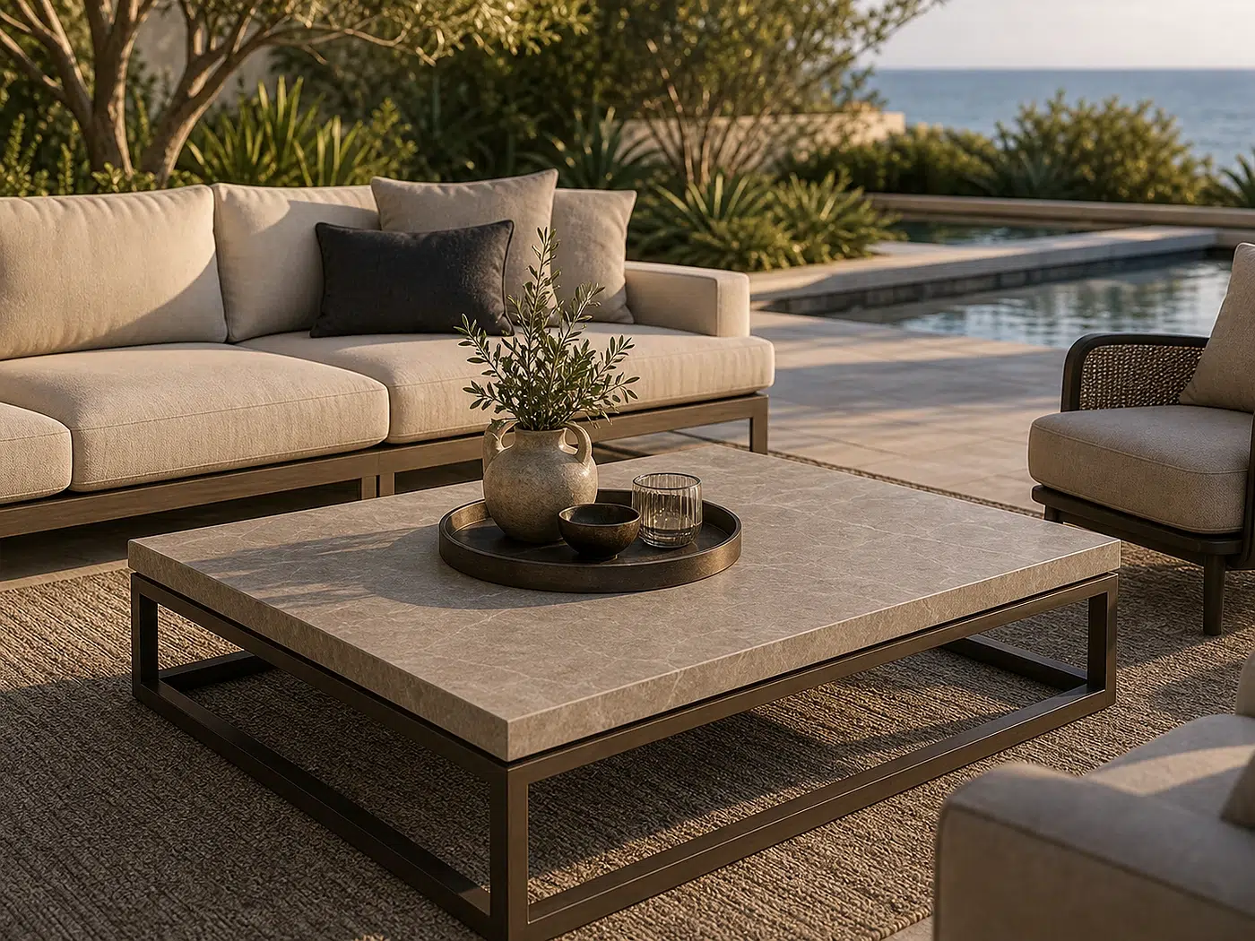 Outdoor Coffee Table for Patio lounge groupings