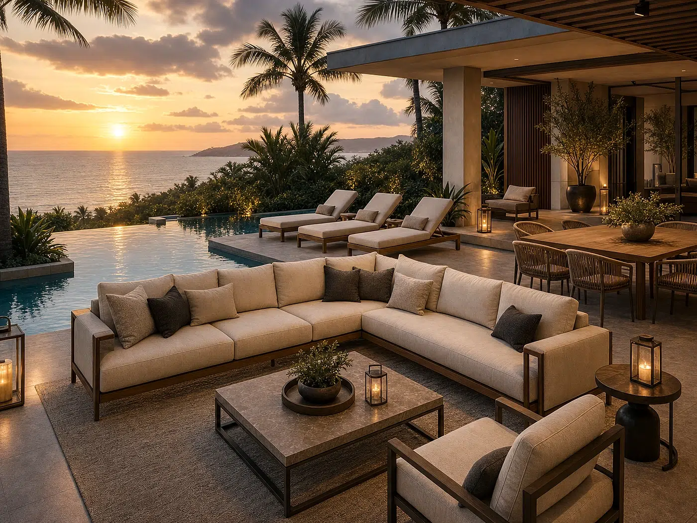Outdoor Resort Package for Villas, resorts, and poolside venues
