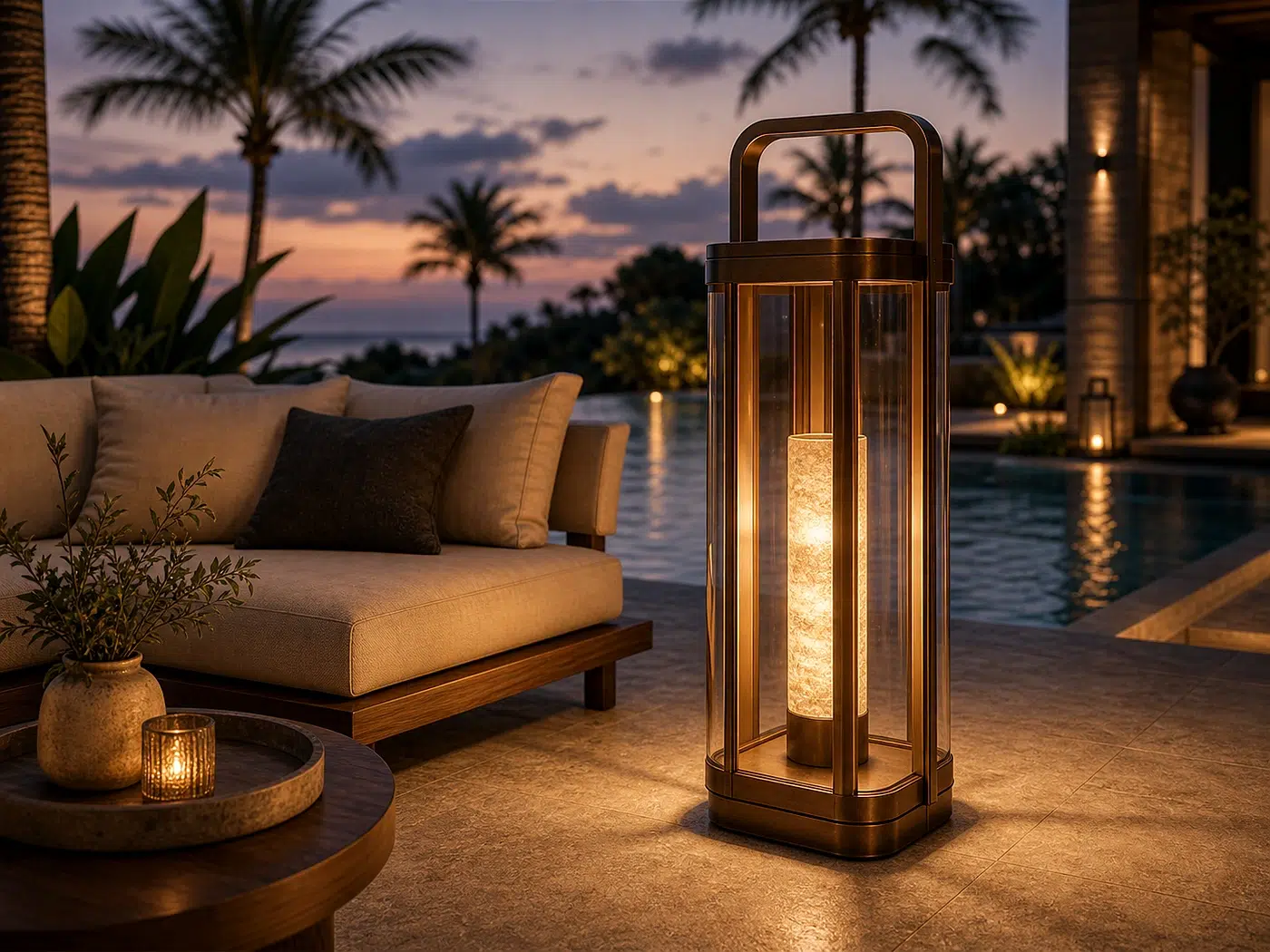 Resort Terrace Feature Light for Hospitality patios and pool decks